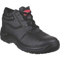 Centek FS330 Size 8 Black Steel Toe Cap Safety Boots (739XC)