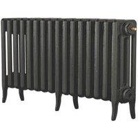 Arroll 460mm x 874mm 2736BTU Pewter Cast Iron 4 Column Radiator (7401F)