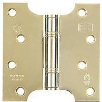 Smith & Locke Electro Brass Grade 13 Fire Rated Parliament Hinges 102mm x 102mm 2 Pack (7401J)