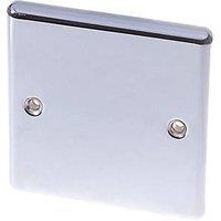 LAP 1-Gang Blanking Plate Polished Chrome (74082)