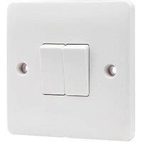 Vimark Pro 10A 2-Gang 2-Way Light Switch White (741PV)
