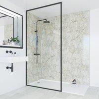 Multipanel Unlipped Bathroom Waterproof Wall Panel Gloss Antique Marble 2400mm x 900mm x 11mm (742CG)