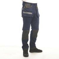 Lee Cooper LCPNT245 Stretch Holster Cargo Trousers Navy 38 W 31 L (742HU)