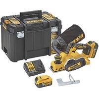 DeWalt DCP580P2-GB 18V 2 x 5.0Ah Li-Ion XR Brushless Cordless Planer (742KJ)