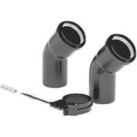 Vaillant Flue Elbows 45 Black 2 Pack (742KK)