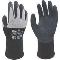 Wonder Grip WG-555 Duo Gloves Black/White 2X Large (742VJ)