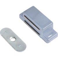 Essentials 2-Hole Magnetic Cabinet Catch Grey 41mm x 16mm 10 Pack (743TA)
