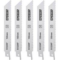 Erbauer Sheet Metal Reciprocating Saw Blades 150mm 5 Pack (744FV)