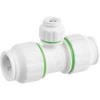Flomasta Plastic Push-Fit Reducing Tee 22mm x 22mm x 10mm (744HY)