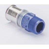 Wavin Tigris Multi-Layer Composite Press-Fit Adapting Male Couplers 0.75" x 25mm 10 Pack (744RM)