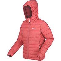 Regatta Marizion Hooded Womens Jacket MinrRd/RuRd Size 10 (746JT)
