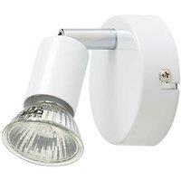 Essentials Sasha Round 1-Light Spotlight White (7472V)