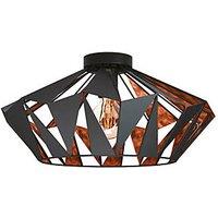 Eglo Carlton 6 Ceiling Light Black/Copper (747PL)