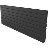 Ximax Oceanus Duplex 595mm x 1500mm 4935BTU Black Horizontal Designer Radiator (747YE)