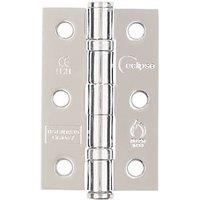 Eclipse Polished Chrome Grade 7 Fire Rated Ball Bearing Hinges 76mm x 51mm 2 Pack (7488J)