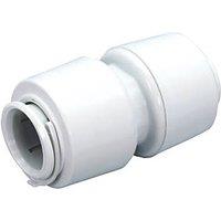 FloPlast FloFit+ Plastic Push-Fit Equal Straight Couplers 15mm 5 Pack (748RF)