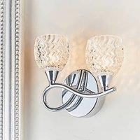 Quay Design Isabella LED Twin Wall Light Chrome 2.5W 200lm (748VH)