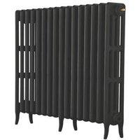 Arroll 760mm x 994mm 4961BTU Black Cast Iron 4 Column Radiator (7490F)
