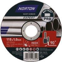 Norton A 60 T T41 Steel Cutting Disc 115mm (4.5") x 22.23mm (749JL)