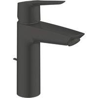 Grohe Start Medium Basin Tap with Cold Start & Pop-Up Waste Matt Black (749YX)