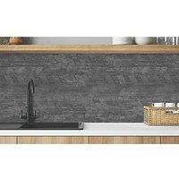 Wilsonart Concrete Chevron Mid-Rise Splashback 3050mm x 600mm x 4mm (750JL)