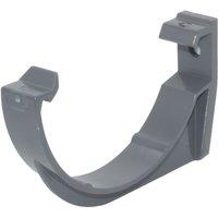 FloPlast MiniFlo uPVC Half Round Fascia Brackets Anthracite Grey 76mm 10 Pack (750YE)