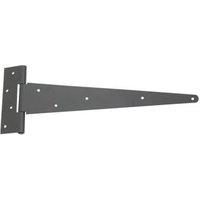 Smith & Locke Black Powder-Coated Straight Strong Tee Hinges 179mm x 502mm x 60mm 2 Pack (7515J)