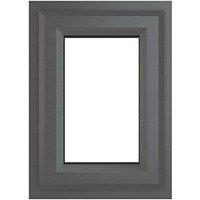 Crystal Top Opening Clear Triple-Glazed Casement Anthracite on White uPVC Window 440mm x 610mm (751JM)