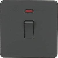 Knightsbridge 20A 1-Gang DP Control Switch Anthracite with LED (751TY)