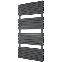 Ximax Watson Duplex 1185mm x 600mm 3932BTU Anthracite Vertical Towel Radiator (751YE)