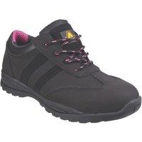 Amblers 706 Sophie Size 8 Womens Black Steel Toe Cap Safety Shoes (7520T)