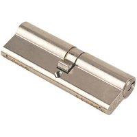 Yale Fire Rated 1 Star Double Euro Cylinder Lock BS 45-50 (95mm) Satin Nickel (75221)