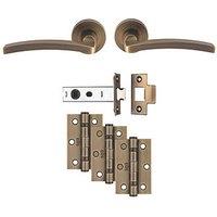 Carlisle Brass Tavira Door Handle Pair Antique Brass (752JA)