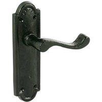 Essentials Turnberry LoB Door Handles Pair Black (7532H)
