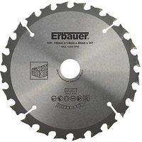 Erbauer Wood TCT Saw Blade 150mm x 20mm 24T (7532V)