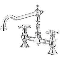 Bristan K BRSNK C Colonial Deck Mounted Bridge Mixer Kitchen Tap Chrome (75461)