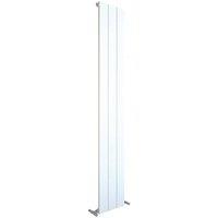 Kudox AluLite Flat 1800mm x 280mm 2337BTU White Vertical Designer Radiator (754FH)