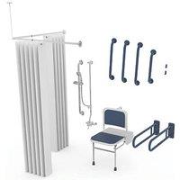 Nymas Doc M Exposed Valve Shower Pack Dark Blue 18 Piece Set (755GX)