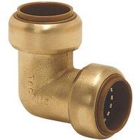 Tectite Classic Brass Push-Fit Equal 90 Elbow 22mm (7561X)