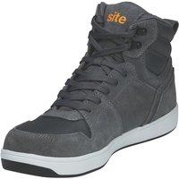 Site Toth Size 12 Grey Steel Toe Cap Safety Trainer Boots (757RT)