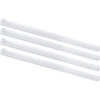 4lite Torre Single 4ft LED Battens 20/40W 5400lm 230V 4 Pack (757VH)