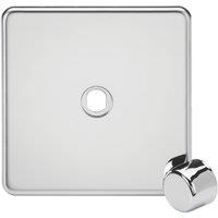 Knightsbridge Screwless 1-Gang Modular Dimmer Switch Polished Chrome (757YA)