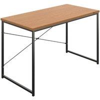 TC Group Okoform Rectangular Heated Desk Nova Oak/Black 600mm x 1200mm (758TT)