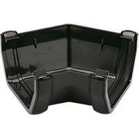 FloPlast uPVC 135 Square Gutter Angle Black 114mm (75906)
