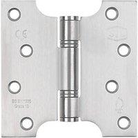 Smith & Locke Satin Stainless Steel Grade 13 Fire Rated Parliament Hinges 102mm x 102mm 2 Pack (7594J)