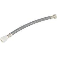 Flomasta Push-Fit EPDM Straight Flexible Hose 15mm x 1/2" x 300mm (759FA)