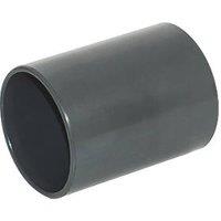FloPlast Solvent Weld Straight Couplers 32mm x 32mm Anthracite Grey 5 Pack (759KJ)