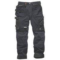 Scruffs Pro Flex Plus Work Trousers Black 32" W 34" L (759KV)