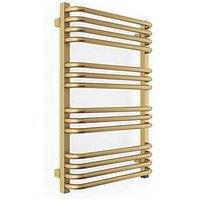Terma 760mm x 500mm 1364BTU Brass Curved Electric Towel Radiator (759RH)