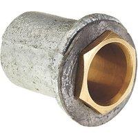Deta Flanged Conduit Couplers 25mm Silver 10 Pack (7609J)
